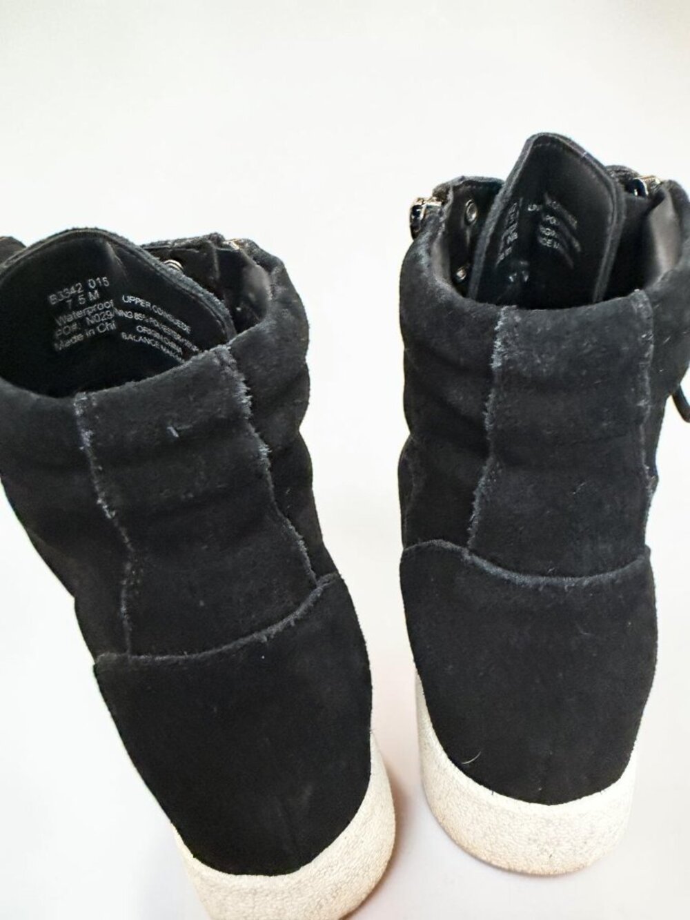 🖤 Aqua College Harley Waterproof Suede High Top Sneakers | Size 7.5 - Picture 9 of 15